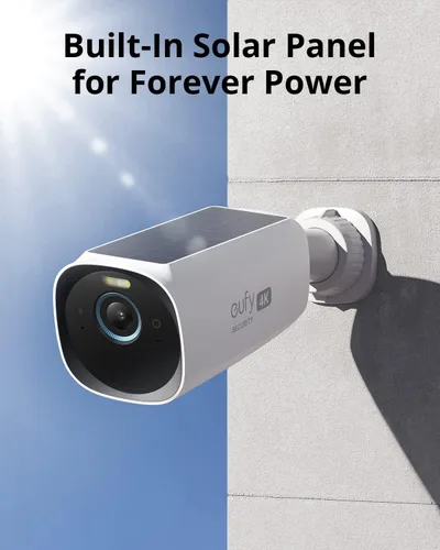 Miniatura 2 de eufy Security S330 eufyCam 3 - Kit de 2 cámaras, cámara de seguridad inalámbrica para exteriores, cámara 4K con panel solar, energía eterna, IA