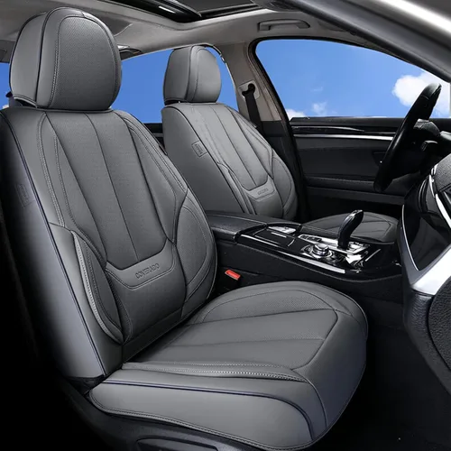 Miniatura 34 de Coverado Juego completo de fundas de asiento de automóvil, fundas de asiento para automóviles, fundas de asiento de coche beige para asientos