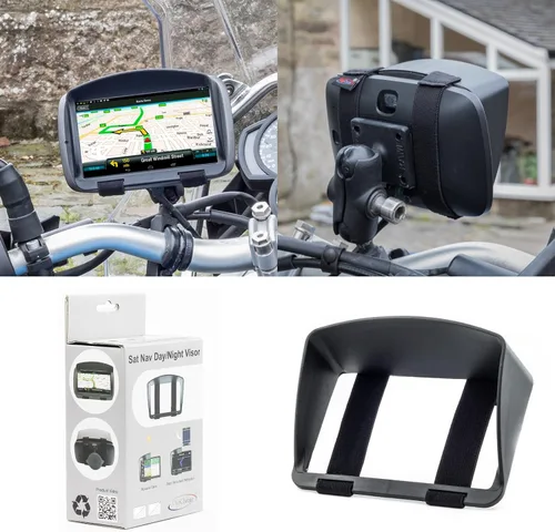 DigiCharge Parasol GPS para motocicleta de 5 pulgadas – Compatible con Garmin Zumo 396/395/595/590, Tomtom Rider 500 550 420 450 410, Go Comfort, Go