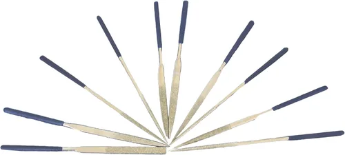Miniatura 4 de TEMO Juego de archivos industriales con revestimiento de diamante de 5-1/2 pulgadas de largo de 10 piezas
