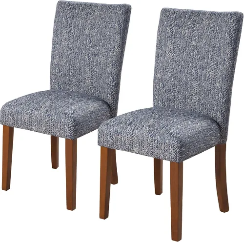 Miniatura 21 de HomePop Silla de comedor clásica Parsons - Tejido gris (juego de 2)