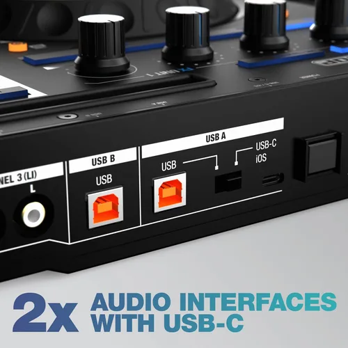 Miniatura 6 de Reloop Mixon 8 Pro Controlador DJ de 4 canales, negro
