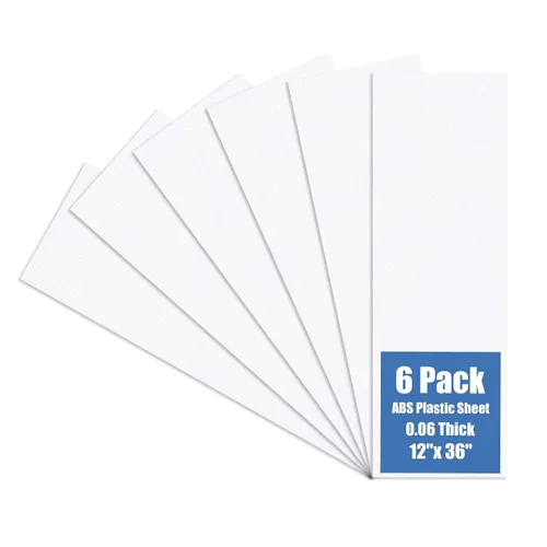 Miniatura 8 de Kinlink - Lámina de plástico ABS negra de 8" x 12" x 0.04" flexible, moldeable, con alta resistencia al impacto y alta resistencia a la tracción