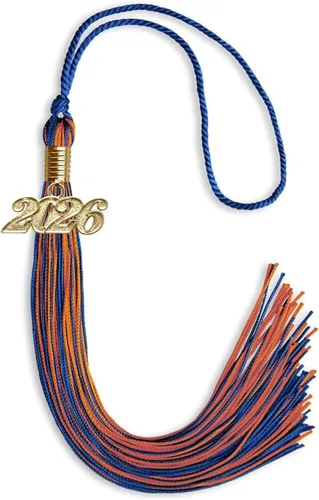 Miniatura 337 de Endea Graduation - Borla de doble color mixto con fecha dorada (negro/dorado antiguo, 2021)