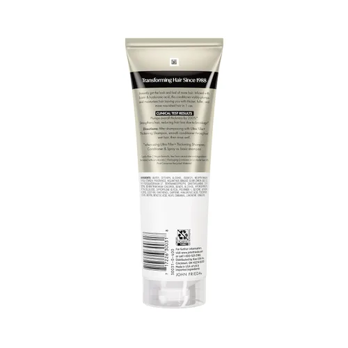 Miniatura 13 de John Frieda ULTRAfiller+ Acondicionador espesante para cabello fino y fino, acondicionador voluminizador ligero con biotina y ácido hialurónico, sin