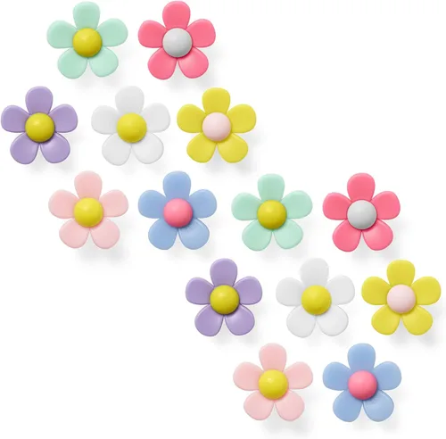 Flower Croc Charms for Girls, Cute Flower Shoe Charms Daisy Croc Charms Shoe Decoration Charms for Women, Teens and Kids