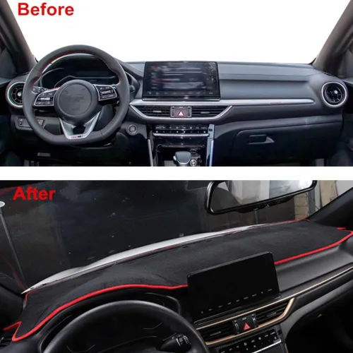 Miniatura 3 de LEFEDA Para KIA Forte BD Cerato K3 Vivaro 2019 2020 2021, alfombrilla para salpicadero de automóvil, accesorios para alfombras, parasoles