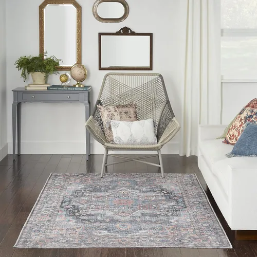 Miniatura 37 de Nourison Home New Concept - Alfombra lavable de 6 x 9 pies, fácil de limpiar, no se desprende, para dormitorio, sala de estar, comedor y cocina