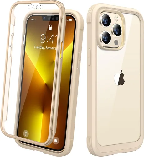 Miniatura 205 de Diaclara - Funda compatible con iPhone 11, carcasa resistente de cuerpo completo con protector de pantalla integrado sensible al tacto y Transparente