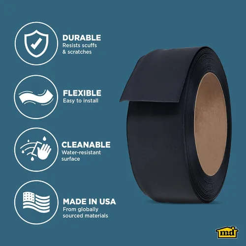 Miniatura 5 de Vinilo cobertor autoadhesivo de pared M D BUILDING PRODUCTS de base satinada 4" x 20', 93146