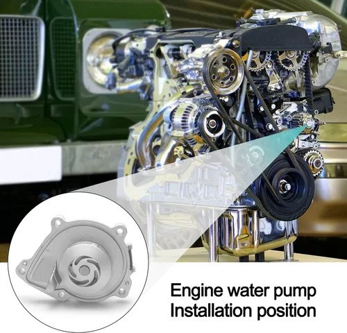 Miniatura 6 de AULINK Bomba de agua AW6244 con junta para (solo motor L4 de 1.6L) Mini Cooper 2007-2015/Cooper Countryman 2011-2016/Cooper Paceman 2013-2016