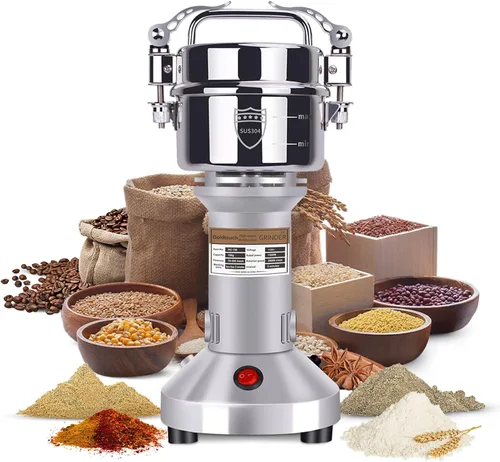 Goldtouch Molinillo de Grano de 150g Molinillo 1500W Eléctrico de Acero Inoxidable Molinillo de Grano Pulverizador de Alta Velocidad Máquina de