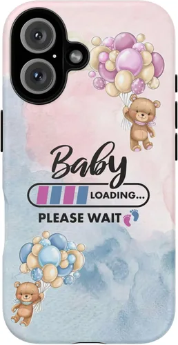 Miniatura 17 de Cute Baby Loading Phone Case for iPhone Models and Variants - Sweet Maternity Phone Cover for Pregnancy Reveal or Baby Shower Matte