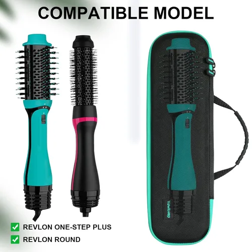 Miniatura 2 de Funda para secador de pelo Revlon One Step Volumizer Plus y estilizador, estuche de viaje duro para Revlon One Step Volumizer Plus 2.0 Cepillo