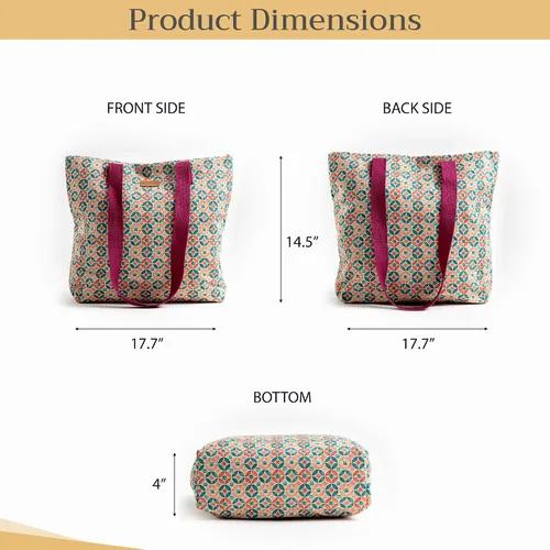 Miniatura 5 de Maison d' Hermine - Bolsa de lona de algodón reutilizable para mujeres, con asa para el hombro, bolsas a granel para compras y viajes