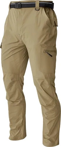 Miniatura 57 de Pantalones de senderismo para hombre, ligeros, resistentes al agua, de secado rápido, pesca, viajes, campamento, al aire libre, transpirables