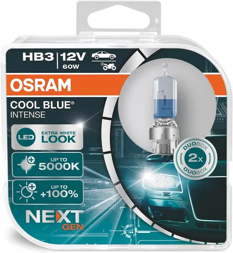 Miniatura 4 de Osram COOL BLUE INTENSE H1, +100% más brillo, hasta 5.000K, lámpara halógena para faros, aspecto LED, caja dúo (2 lámparas) 64150CBN-HCB