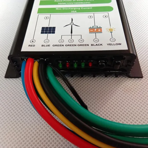 Miniatura 5 de 400W Energía eólica Solar Impermeable Automática Protección de Sobrecarga Controlador de Carga Híbrido 12V/24V Energía Eólica Solar Controlador