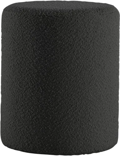 Miniatura 3 de Get Set Style Moderno otomano redondo con asiento acolchado suave, taburete multifuncional para maquillaje, reposapiés tapizado, taburete otomano