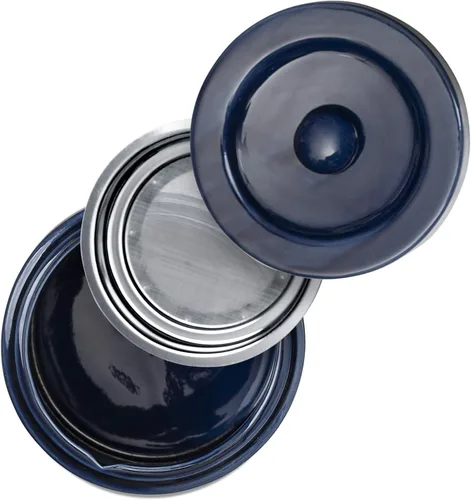 Miniatura 8 de Ahorrador de Grasa de Tocino con Colador - Contenedor de Grasa de Cerámica Recipiente de Almacenamiento de 1L Retiene Goteos de Grasa de Tocino