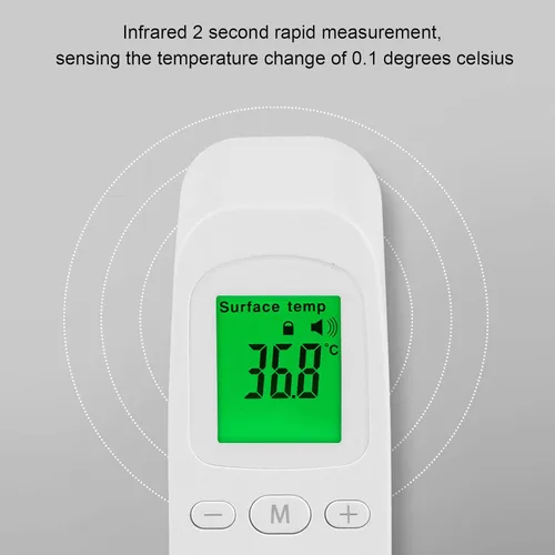 Miniatura 5 de Termómetro infrarrojo eléctrico digital sin contacto para hospital, termómetro de frente, termómetro digital para toda la familia con lecturas