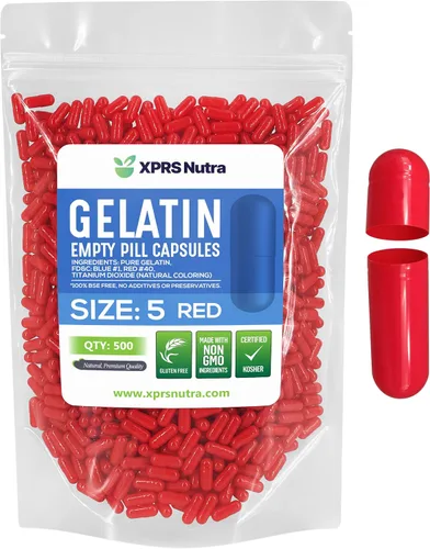 Miniatura 11 de XPRS Nutra Cápsulas vacías de tamaño 5 – 100 cápsulas de gelatina vacías muy pequeñas – Pastillas de relleno de cápsulas de bricolaje – Cápsulas