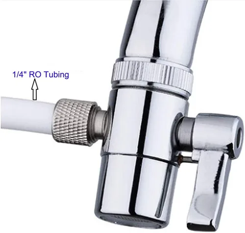 Miniatura 2 de Válvula desviadora con rosca hembra aireador M22, adaptador de grifo para tubo de ósmosis inversa, conector para desviación de agua, grifo