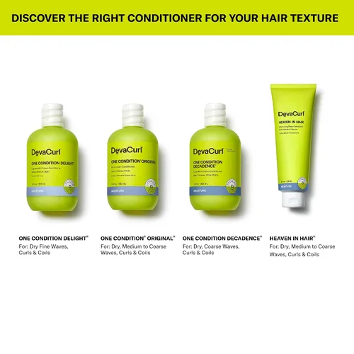 Miniatura 5 de DevaCurl One Condition Original Rich Cream Conditioner Controla y reduce el encrespamiento Combate los enredos Deja los rizos nutridos