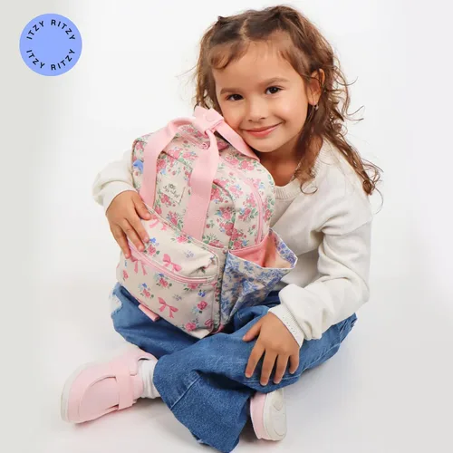 Miniatura 7 de Itzy Ritzy - Mochila para niños - Bolso para guardería - Cuenta con correas ajustables para los hombros, 2 bolsillos laterales y un amplio