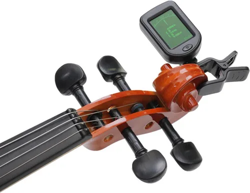 Miniatura 6 de AXLOFO® Afinador de guitarra con clip para todos los instrumentos, ukelele, guitarra, bajo, mandolina, violín, banjo, pantalla LCD, rotación de 360
