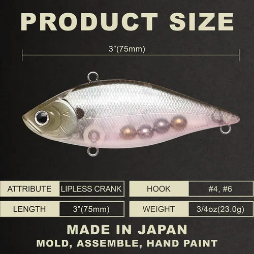 Miniatura 2 de Lucky Craft señuelo de pesca LV-500 cebo con forma de pez 238 Ghost Minnow