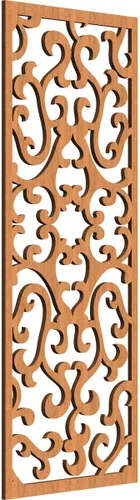 Miniatura 102 de Smithfield Paneles de pared decorativos de madera con calado, 13 3/8 pulgadas de ancho x 34 3/8 pulgadas de alto x 3/8 de alto, roble rojo rojo