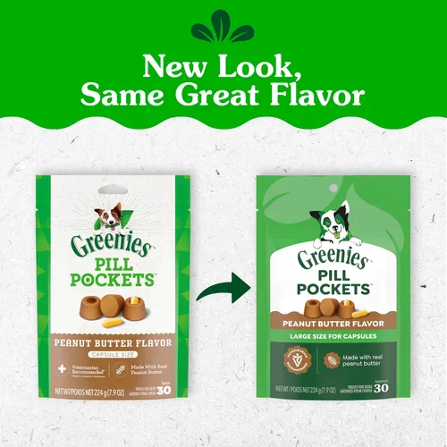 Miniatura 2 de Greenies Pill Pockets con dulces de mantequilla de maní real para perros, Mantequilla de cacahuate