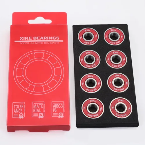 Miniatura 8 de XIKE 8 Pcs Black 608-2RS Skateboard Bearings 8x22x7mm, High Speed Smooth and Durable, Replace for Longboards, Inline Skates, Roller skates, Ice