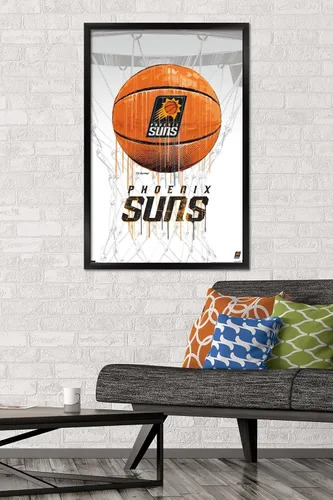 Miniatura 2 de Trends International NBA Phoenix Suns - Póster de pared de Drip Basketball 21, 22.375 x 34 pulgadas, versión enmarcada en negro Versión con marco