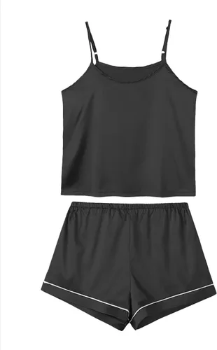 Miniatura 3 de LYANER Conjunto de pijama para mujer, 7 piezas, satén de seda, ropa de dormir, camisola y camisa