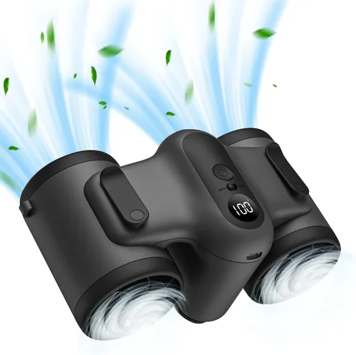 Miniatura 7 de Clip de cintura portátil 2025 y ventilador de cinturón personal, ventilador de camisa recargable con cable integrado ligero y retráctil, flujo