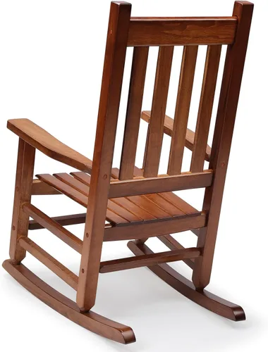 Miniatura 4 de Mecedora de Porche de Madera para Niños - Perfecta para Interiores o Exteriores, Mecedora de Porche para Todo Clima para Jardín, Césped, Balcón
