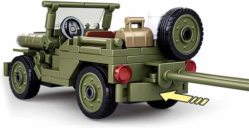 Miniatura 6 de Juego de ladrillos para vehículos militares de la Segunda Guerra Mundial de la Segunda Guerra Mundial, juego de ladrillos para vehículos militares