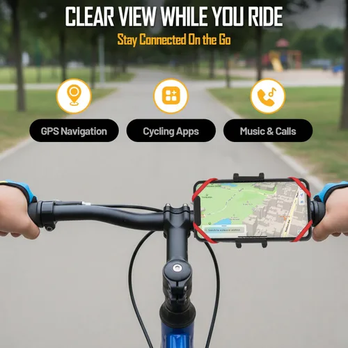 Miniatura 8 de TruActive Soporte Premium para Teléfono de Bicicleta Soporte Universal para Teléfono Celular para Teléfonos de 4"-7" pulgadas Incluye 6 Bandas