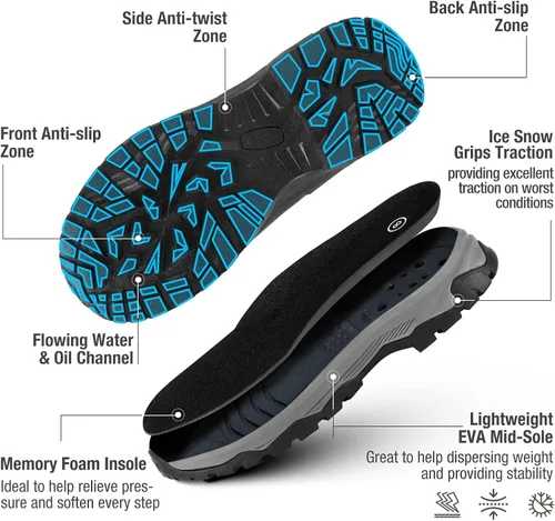 Miniatura 4 de HISEA Excursion Pro - Botas de goma para mujer, impermeables, aisladas, antideslizantes, para exteriores