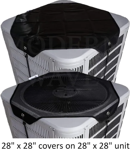 Miniatura 4 de MODERN WAVE - 2 (dos) cubiertas centrales de aire acondicionado para unidades exteriores de 28 x 28 pulgadas - 1 (una) cubierta superior universal