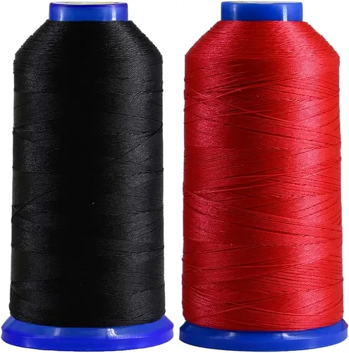 Miniatura 23 de Selric [1200 yardas/26 colores disponibles] Tex 135 Hilo de nailon unido para costura de cuero 420D/3 T135#138 Hilo de tapicería resistente