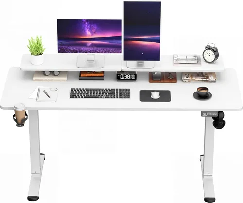 Miniatura 14 de Furmax Escritorio eléctrico de pie de 45 x 24 pulgadas, escritorio de pie para sentarse, altura ajustable, escritorio de oficina en casa con memoria