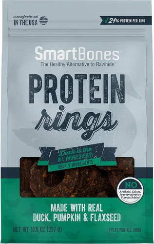 Miniatura 13 de SmartBones Anillos de proteína con pollo real y batata, 10.5 onzas