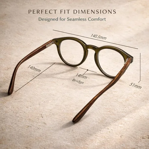Miniatura 9 de 2SeeLife Gafas de lectura grandes y redondas TR-90 para hombres y mujeres – Ajuste mediano-grande, duraderas, bisagras de resorte, lectores de luz