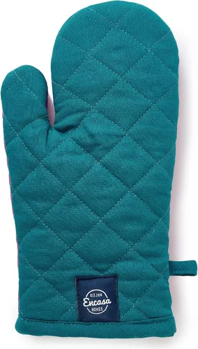 Miniatura 4 de Encasa XO Guantes de algodón resistentes al calor (juego de 2 piezas) – Acolchado y seguro 12 x 6.6 pulgadas – para cocina, cocinar y hornear, asar