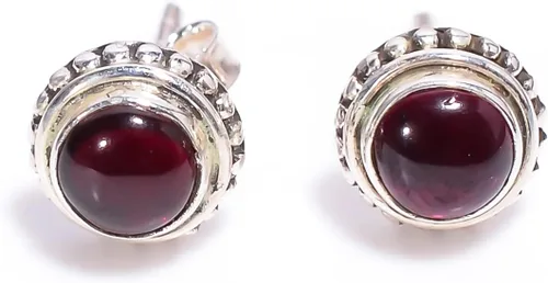 Miniatura 65 de Round Gemstone Stud Design 2