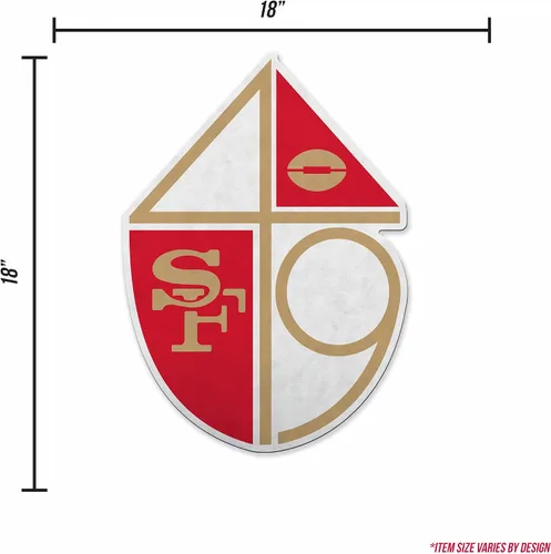 Miniatura 5 de Rico Industries Banderín de fútbol americano de la NFL con corte retro, decoración del hogar y la sala de estar, fieltro suave EZ para colgar
