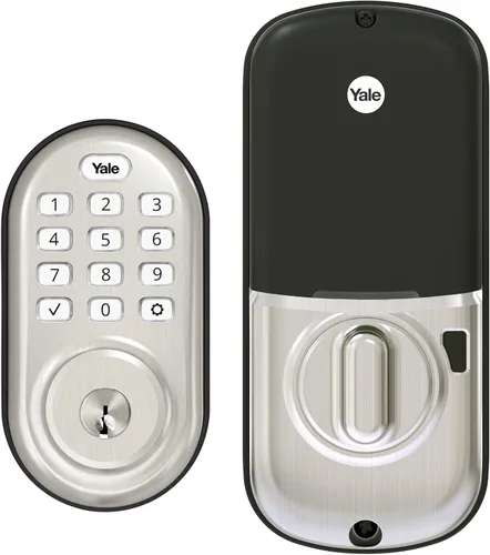 Miniatura 9 de Yale Assure SL - Cerradura de pestillo con Z-Wave, cerradura de puerta de entrada sin llave ante negro con teclado de pantalla táctil electrónica